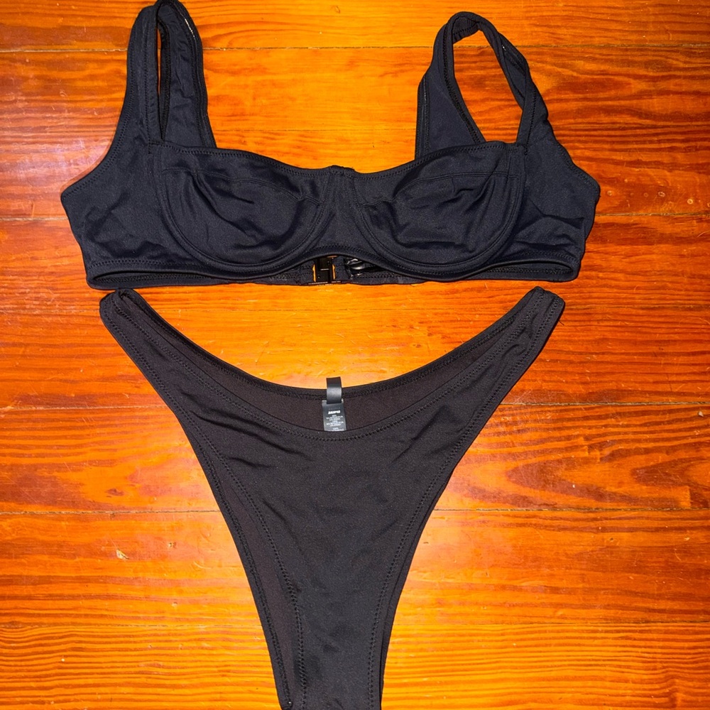 SKIMS Elegant Black Swimwear